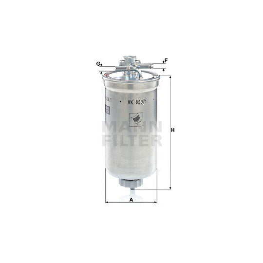 WK 829/1 x Fuel filter