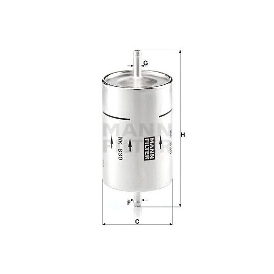WK 830 Fuel filter