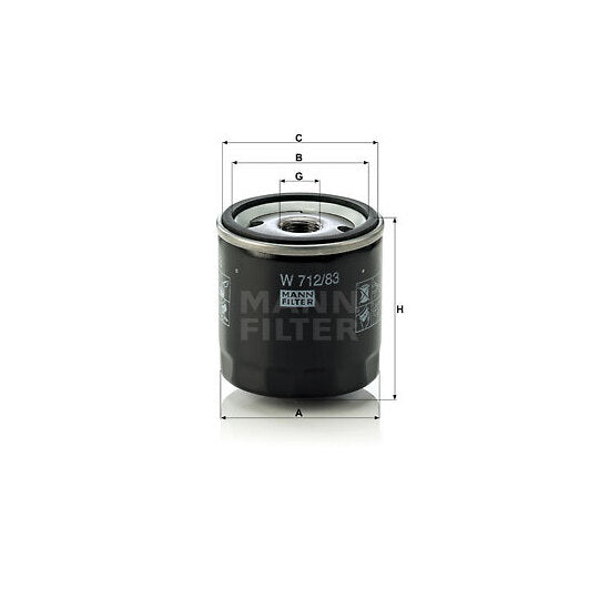 W 712/83 Oil filter