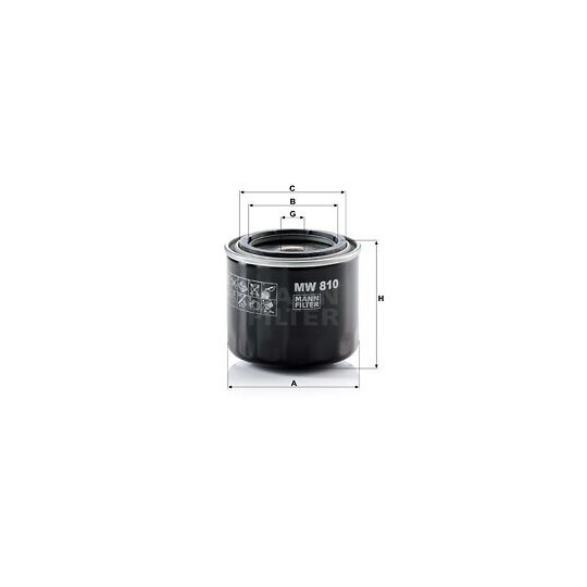 MW 810 Oil filter