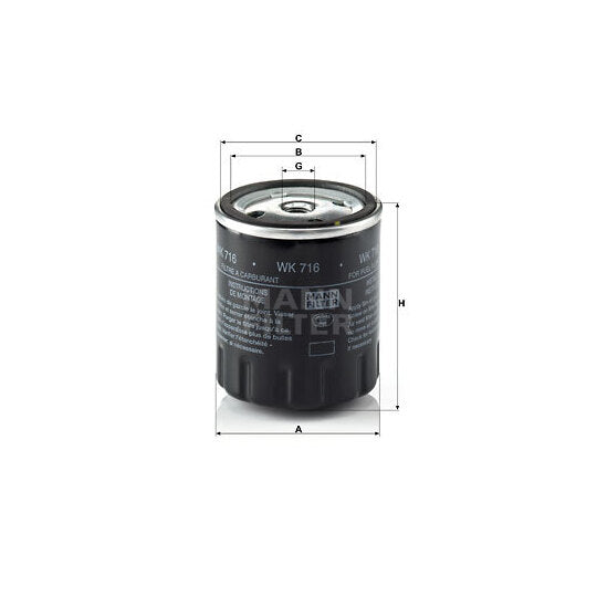 WK 716 Fuel filter