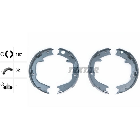 91063000 Brake Shoe Set, parking brake