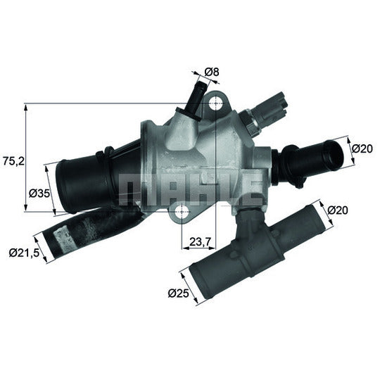 TI 166 88 Thermostat, coolant
