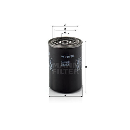 W 816/80 Oil filter