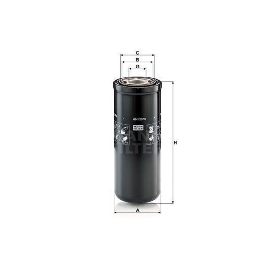 WH 1257/5 Hydraulic Filter, automatic transmission