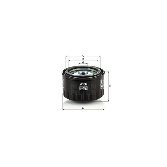 W 86 Oil filter