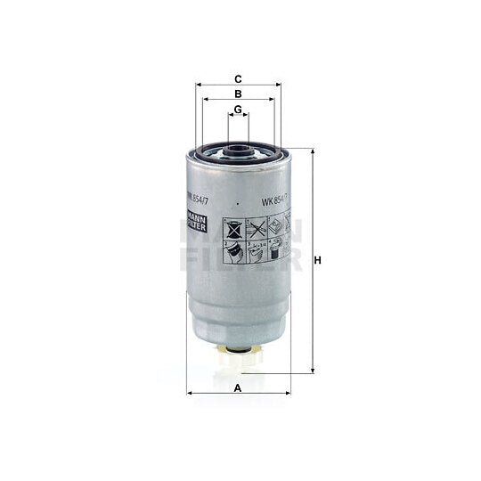 WK 854/7 Fuel filter