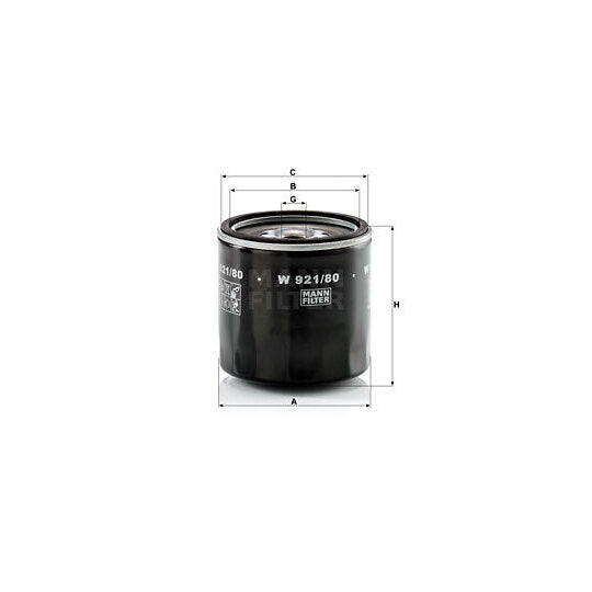 W 921/80 Oil filter