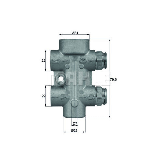 TO 8 80 Thermostat, oil cooling