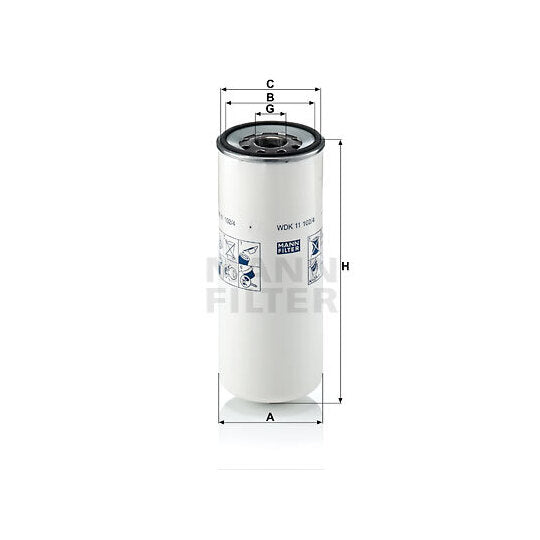 WDK 11 102/4 Fuel filter