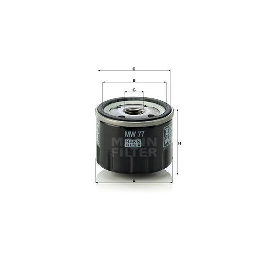 MW 77 Oil filter