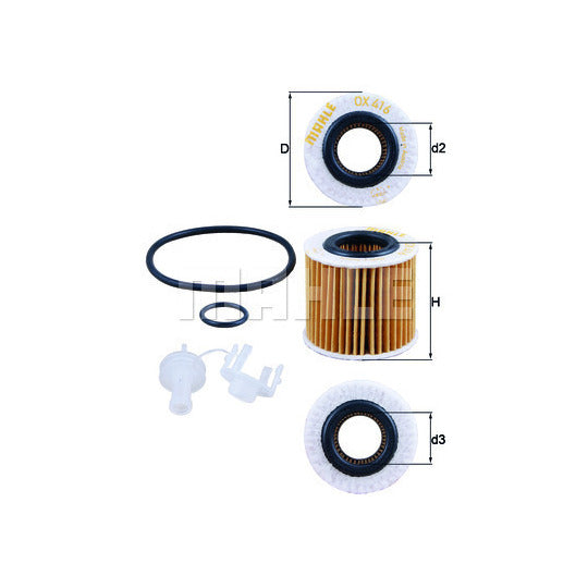 OX 416D2 Oil Filter