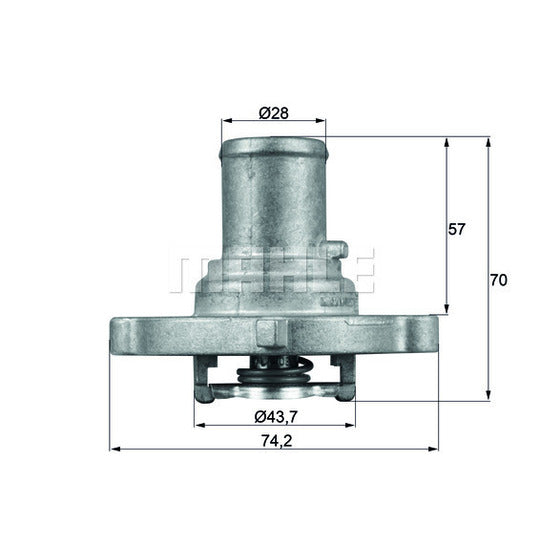 TI 122 87D Thermostat, coolant
