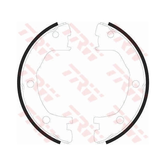 GS8440 Brake Shoe Set, parking brake