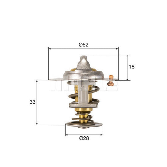 TX 327 92D Thermostat, coolant