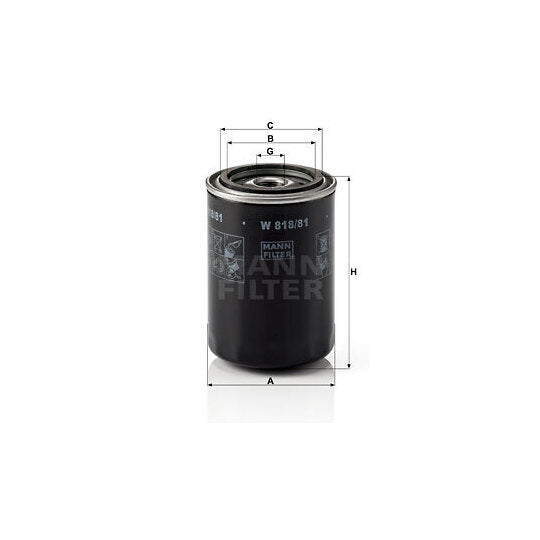 W 818/81 Oil filter