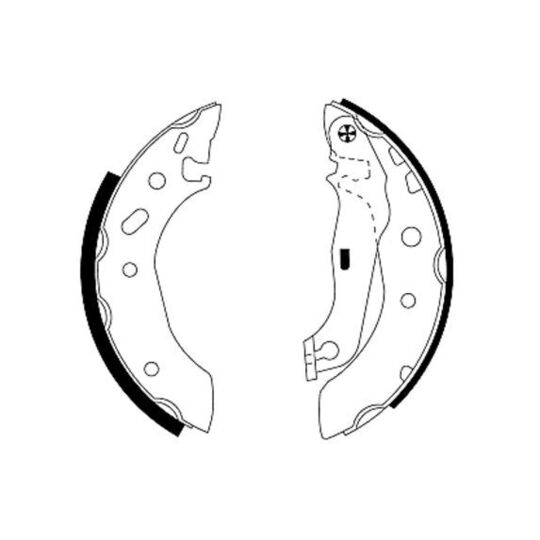 91048800 Brake Shoe Set