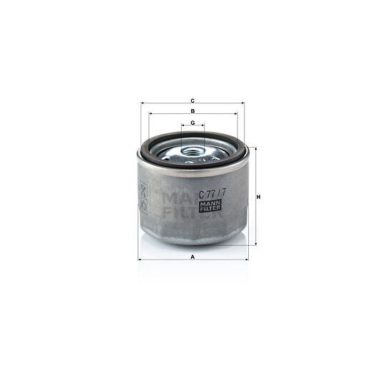 C 77/7 Air Filter, turbocharger