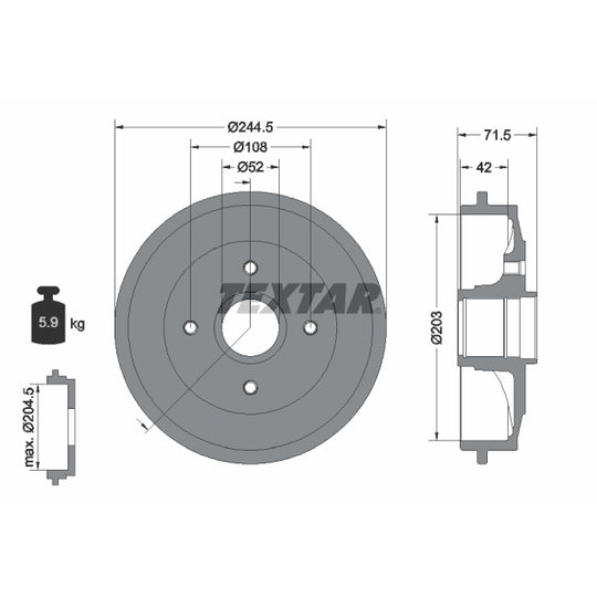 94026600 Brake Drum