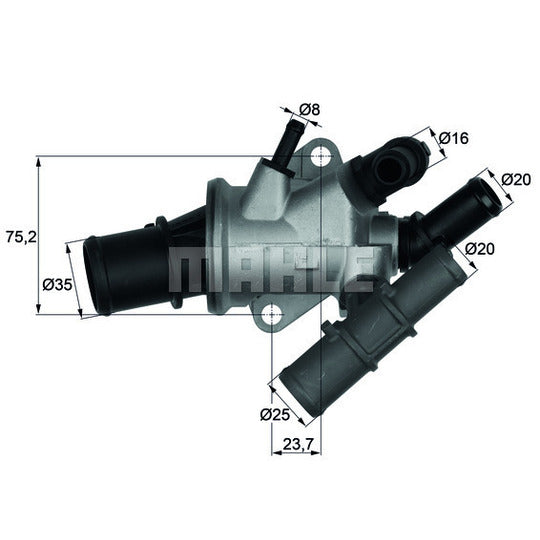TI 165 88 Thermostat, coolant