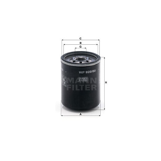 WP 920/80 Oil filter