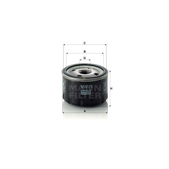 MW 75 Oil filter