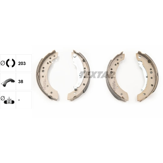 91071400 Brake Shoe Set