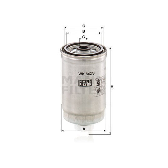 WK 842/8 Fuel filter