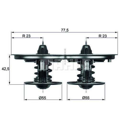 TX 32 80D Thermostat, coolant