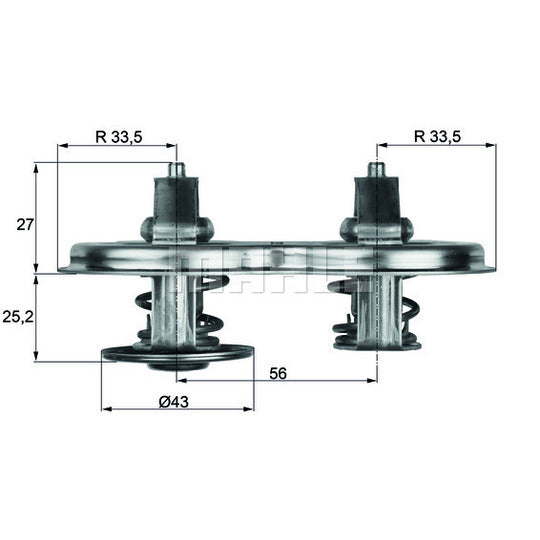 TX 33 88D Thermostat, coolant