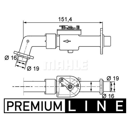 CV 6 000P Control Valve, coolant
