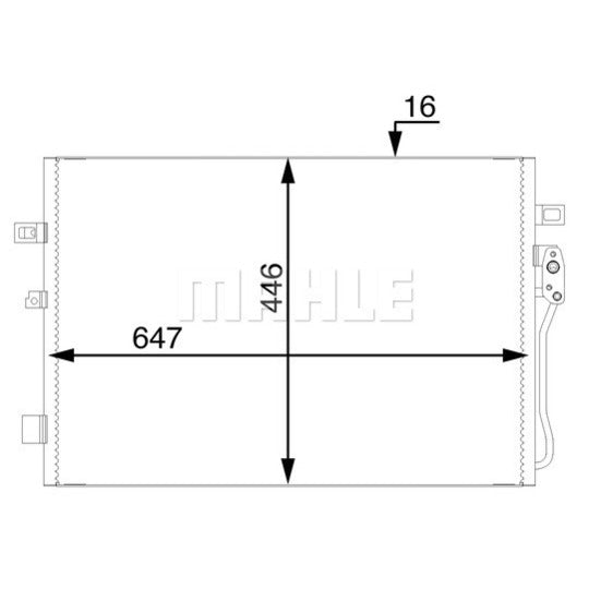 AC 46 000S Condenser, air conditioning