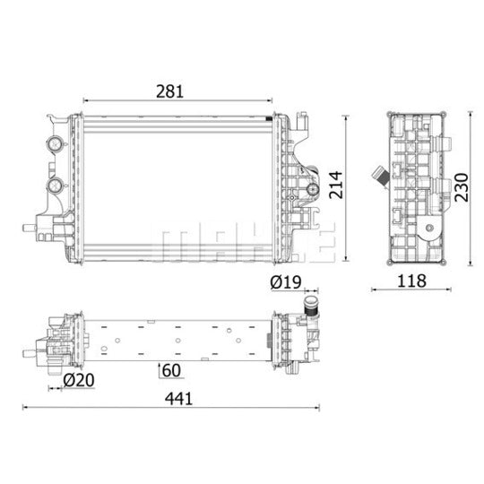 CR 2634 000P Radiator, engine cooling
