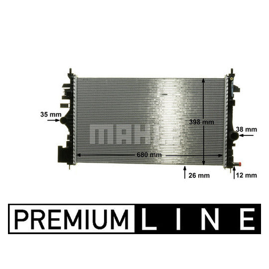 CR 1102 000P Radiator, engine cooling
