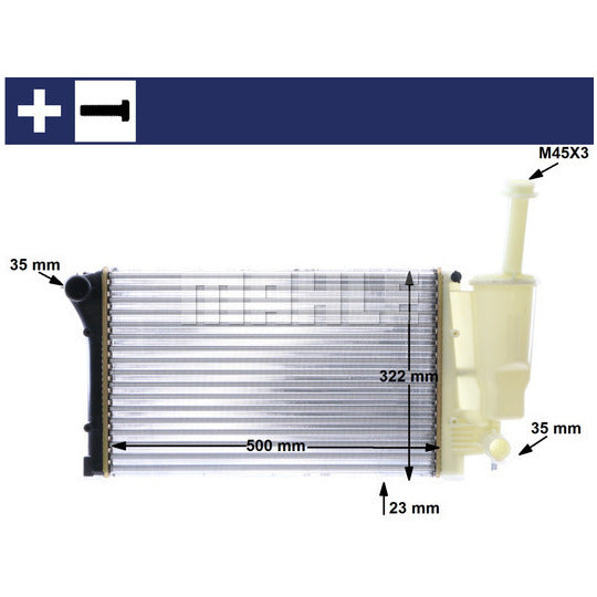 CR 1451 000S Radiator, engine cooling
