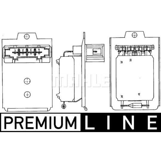ABR 18 000P Resistor, interior blower