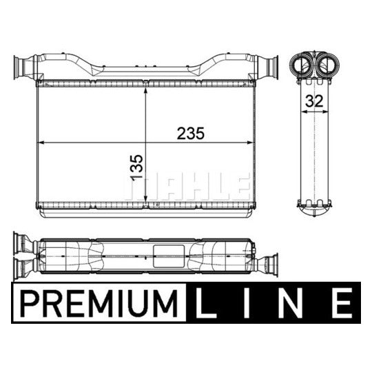 AH 189 000P Heat Exchanger, interior heating