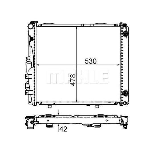 CR 290 000S Radiator, engine cooling