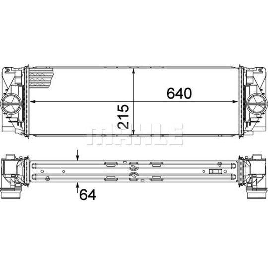 CI 368 000P Intercooler, charger