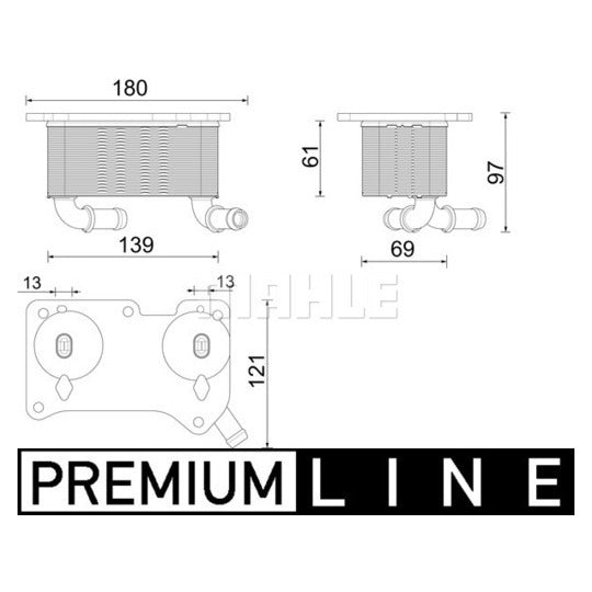 CLC 294 000P Oil Cooler, engine oil