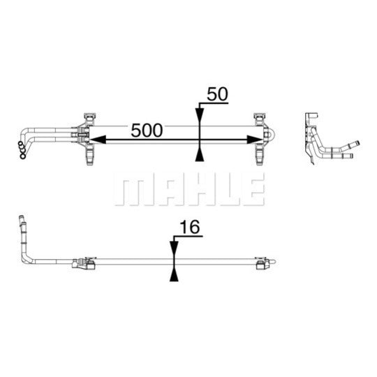 CLC 81 000P Oil Cooler, engine oil