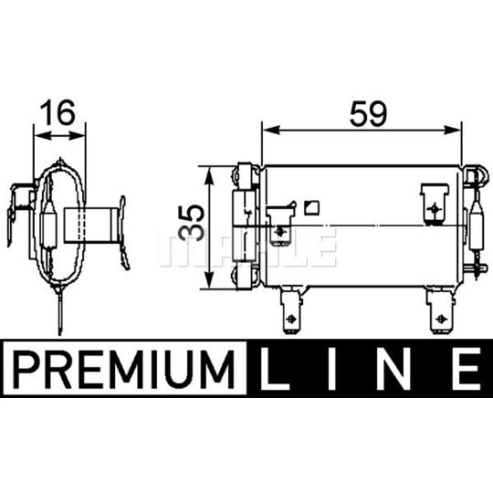 ABR 14 000P Resistor, interior blower