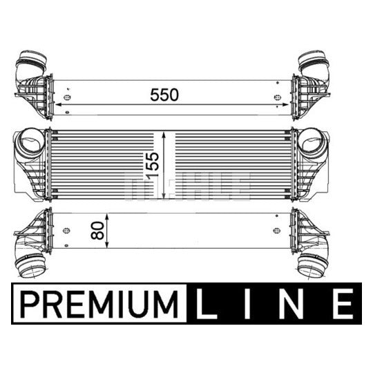 CI 183 000P Intercooler, charger