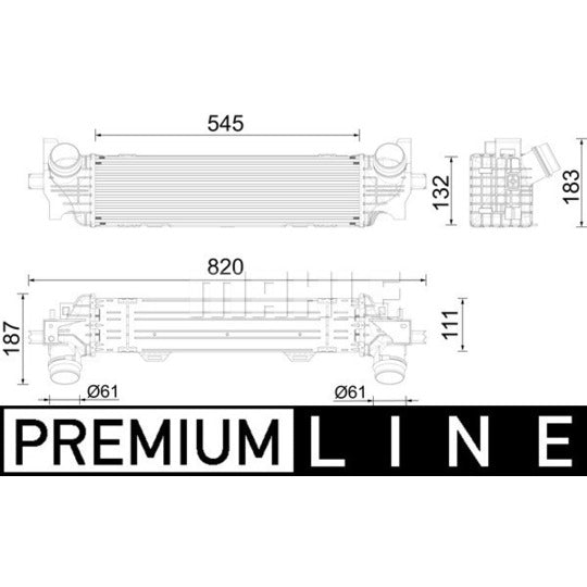 CI 626 000P Intercooler, charger