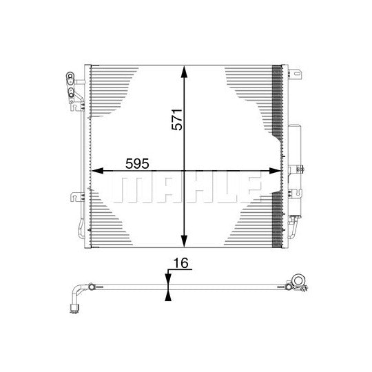 AC 759 000S Condenser, air conditioning