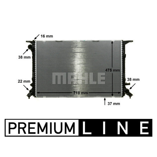 CR 911 000P Radiator, engine cooling