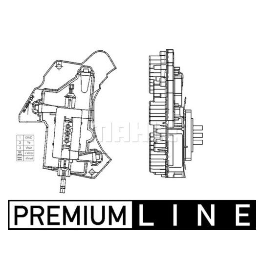 ABR 24 000P Regulator, passenger compartment fan