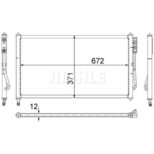 AC 218 000S Condenser, air conditioning