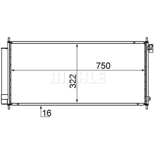 AC 717 000S Condenser, air conditioning