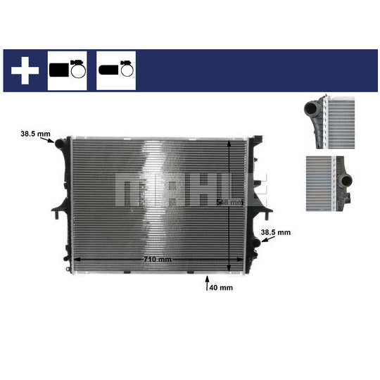 CR 571 000S Radiator, engine cooling
